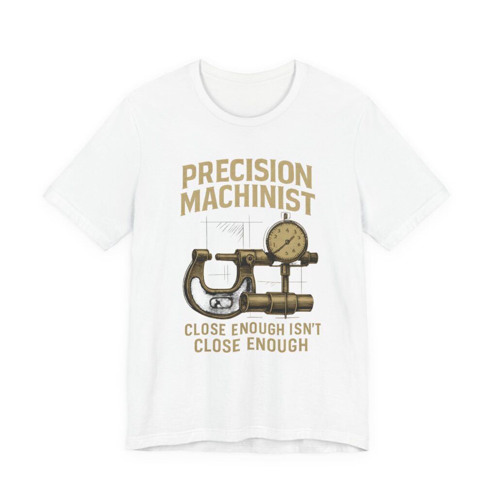 Precision Machinist T-Shirt – Close Enough Isn't Close Enough